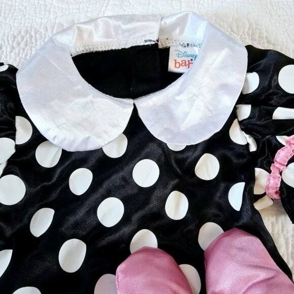 Disney Baby Girls Minnie Mouse Dress Size 12-24 Months Pink Tulle Ballet Dots - Picture 4 of 14